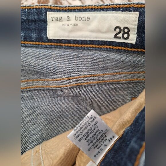 Rag&Bone low rise slim‎ boyfriend jeans size 28 - Picture 3 of 8